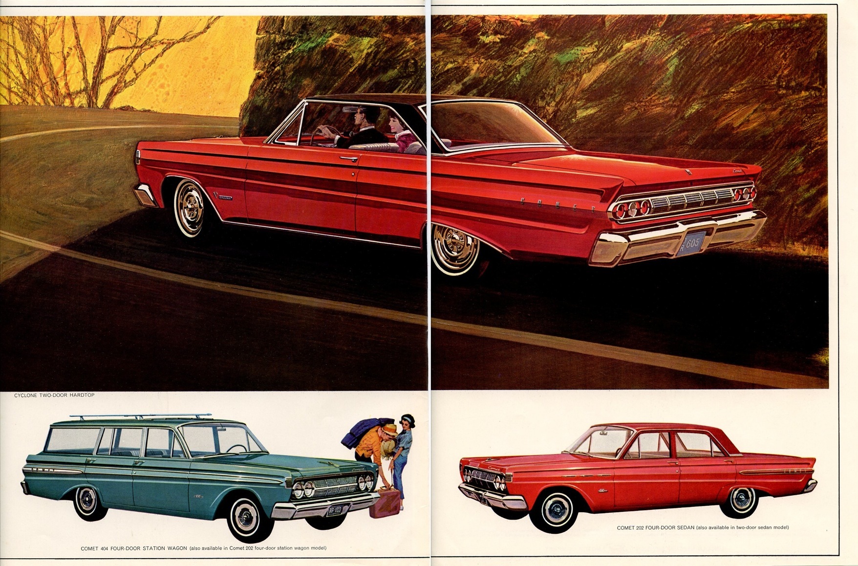 1964 Mercury And Comet Brochure Page 2